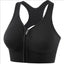 Women's sports bra fitness top front zipper design sports vest fashionable bra yoga gym sports bra