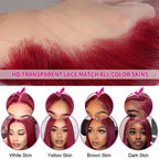 Burgundy 99J Body Wave Lace 13x6 HD Front Wigs Human Hair Pre Plucked with Baby Hair 13x4 Lace Front Wigs for Black Women