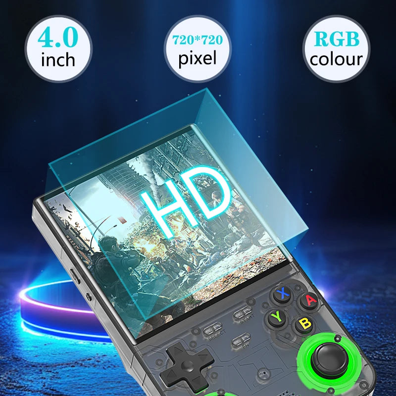 2026 R36 Ultra Open Source R36S Video Game Console Linux System 4.0 Inch IPS Screen  Portable Pocket Video Player 64G best Games
