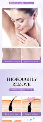 Natural Hair Inhibiting Spray Gently Soothes Nourishes Skin Painless Depilatory Agent Inhibits Hair Growth in Chest Armpit Thigh