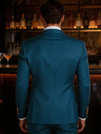 Men's Double Breasted Tuxedo Suit Shawl Lapel Slim Fit 2 Piece Blazer & Pants Formal Business Luxury Suits Casual Wedding Groom