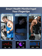 Smart Watches for Men Women with Case and 7 Watch Bands, 2.07" HD Touch Screen Fitness Tracker with Bluetooth Calling
