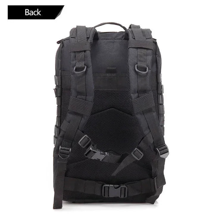 Men 45L Tactical Hiking Backpack Molle Mountaineering Water Resistant Outdoor Camping Trekking Backpacking Bushcraft Travel Rucksack Bug Out Bag Survival Emergency Large Capacity Climbing Cycling Daypack Women Durable Wear Re