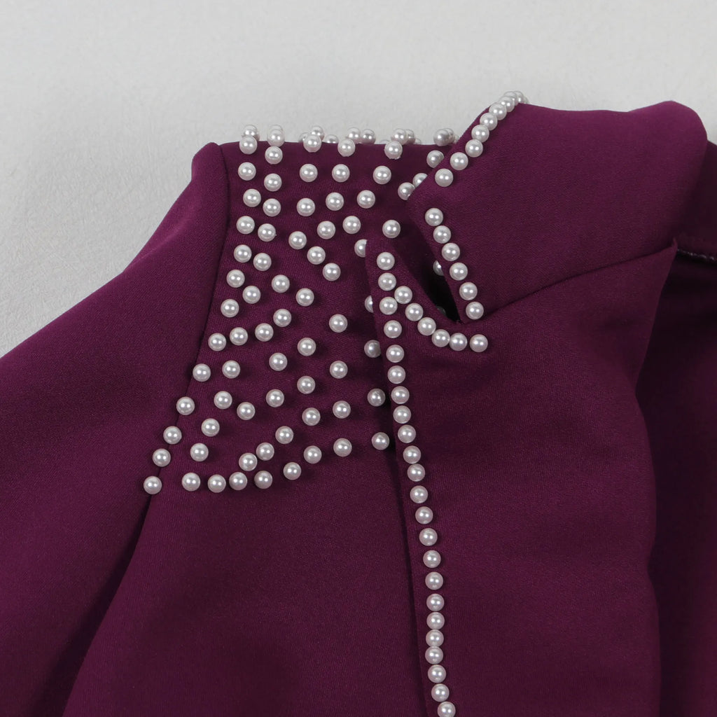 2 Pieces Women's Sets Autumn Winter Long Sleeve Pearl Blazers Suit Tops And Pants Suits Two Piece Set Tracksuit Outfit 2026