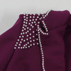 2 Pieces Women's Sets Autumn Winter Long Sleeve Pearl Blazers Suit Tops And Pants Suits Two Piece Set Tracksuit Outfit 2026