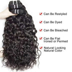 Water Wave Human Hair Bundles Curly Deep Wave 3 Bundles Brazilian Natural Black Human Hair Remy Hair Human Hair Natural