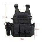 Military Tactical Vest Body Armor Combat Army CS Gear Hunting Plate Carrier Airsoft Accessories Wargame Pouch Molle Vest
