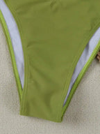 Women Strapless Bikinis Sets Summer Push Up Swimwear Two Pieces Suits Female Sexy Swimsuits Solid Color Lady Backless Beachwear