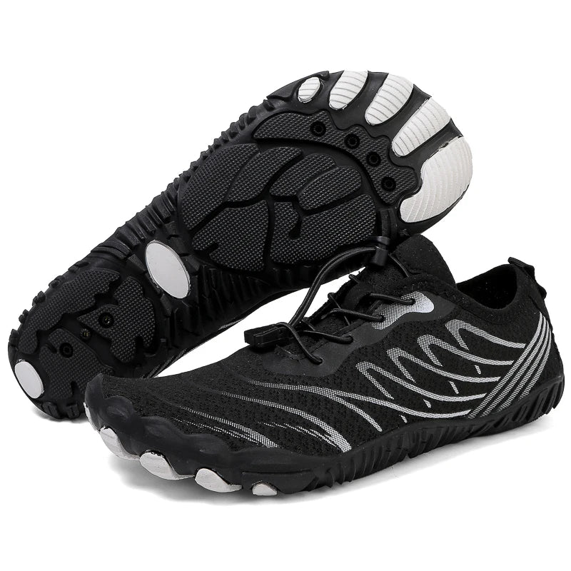 Men Women Elastic Beach Barefoot Seaside Aqua Shoe Quick-Dry Breathable Surf Wading Shoe Non Slip Upstream Swimming Water Shoe