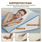 Wedge Pillow, Body Pillow For Sleep Apnea, Neck Relief, Post Surgery, Sleeping Comfort, Acid Reflux, Heartburn, Back Relief And Snoring, 12Inch