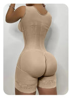 Body Shaper Women Colombian Fajas Shapewear Bodysuit 9-bone High Compression Girdles Double Tummy Control Full Body Open Crotch