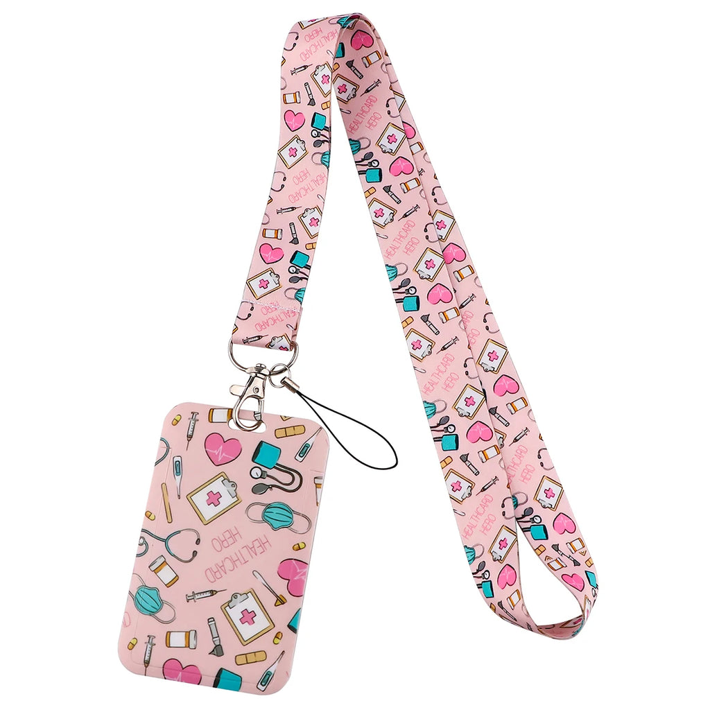 Medical Credential Holder Neck Strap Lanyards for Key ID Card Gym Phone Strap USB Badge Holder Rope Nurse Doctor Accessories