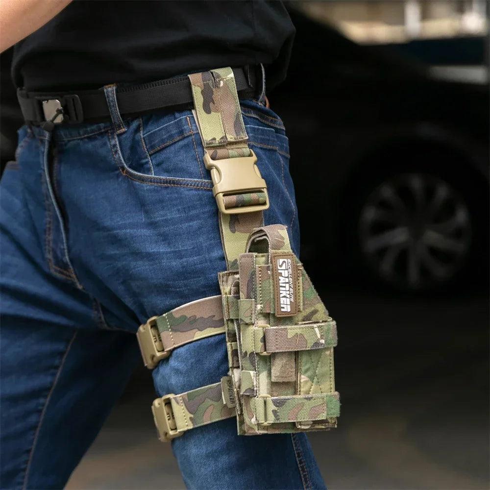 Left Hand Gun Holster Tactical Glock Gun Case Adjustable Pistol Holster for Glock 17 Mag Pouch Hunting Accessories