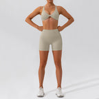 2-Piece Quick Dry Yoga Set – Long Sleeve Gym Outfit