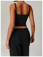 Summer Women's Workout Yoga Tank Top Quick-Dry Gym Sports Vest Female Running Tight Top Women U-Back Fitness Underwear