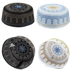 New Muslim Men Prayer Cap Hat Cotton Embroidery Saudi Arabia Islamic Hat Cap Men Headscarf Topkippot Turban  Leisure Saudi Cap