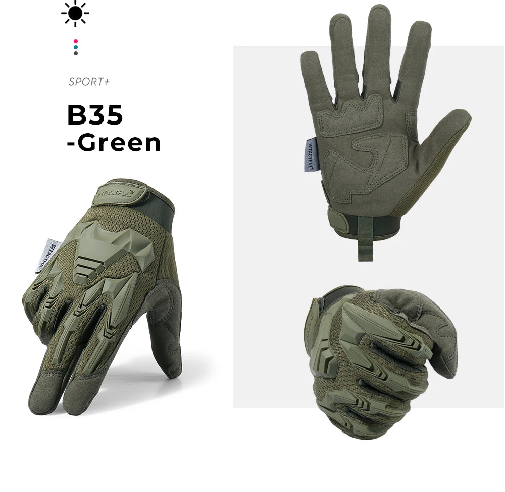 Camo Tactical Gloves Men Outdoor Hunting Hiking Climbing Sports Camping Combat Anti-skid Cycling Bike Full Finger Mittens Women