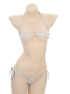 Bikini Swimsuit Outfits for Women Sexy Micro Mini Bikini Set Bandage Bra Thong Two Piece Swimwear Beachwear Bathing Suit Femme