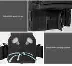YAKEDA Quick Release 1000D Nylon Tactical Outdoor Vest With Adjustable and Molle System for Airsoft Hunting