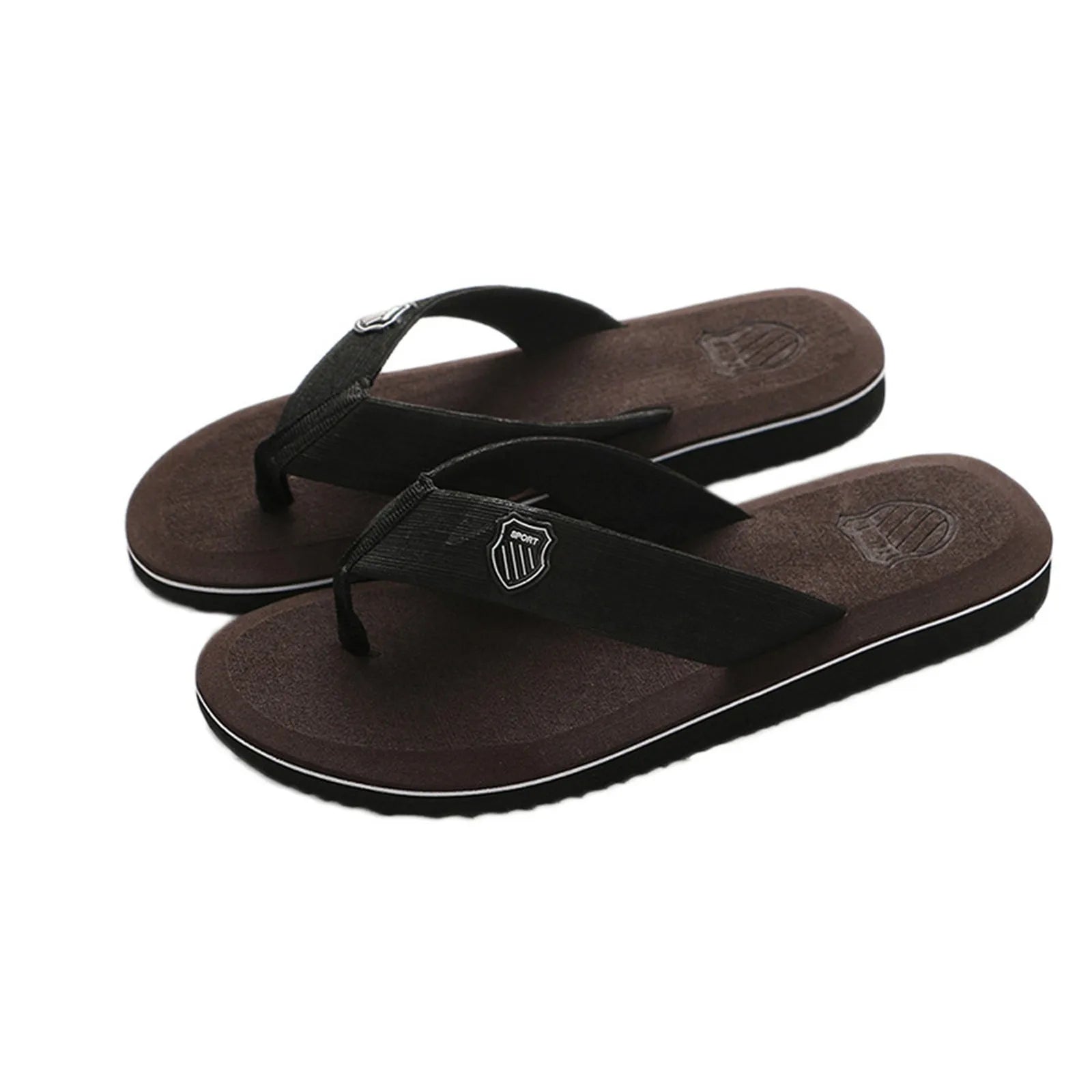 Men'S Flip Flops Simple Men'S Flip Flops Lightweight Casual Slippers Non-Slip Clip Foot Beach Vacation Seaside Play Comfortable