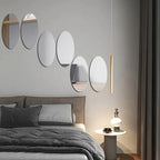 10pcs 3D Wall Sticker Mirror Oval  Acrylic High-definition tough Wall Sticker Home Bedroom Bathroom Self-adhesive Mirror