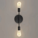 3 Light Vintage Wall Lamp Bathroom Mirror Lamp Black Metal E26 E27 Modern Wall Light Indoor Aisle Hallway Living Room Bedroom