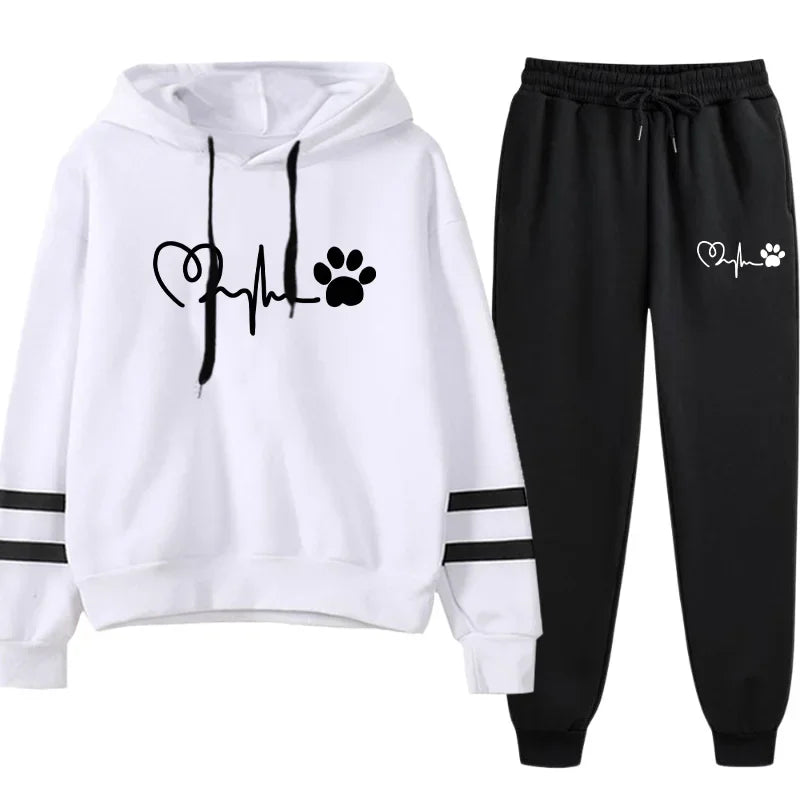 Women's Tracksuit Daily Casual Fashion Hoodies Hot Sale Single Piece Stripe Sweatshirt and Pants Comfort Outdoor Jogging Quality