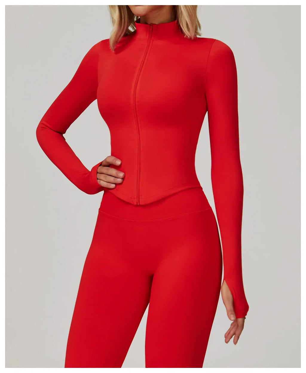 New Women Seamless Zipper Jacket Yoga Long Sleeved Gym Top Yoga Push Up Jacket Fitness Running Workout Sport Coat Women's Shirts