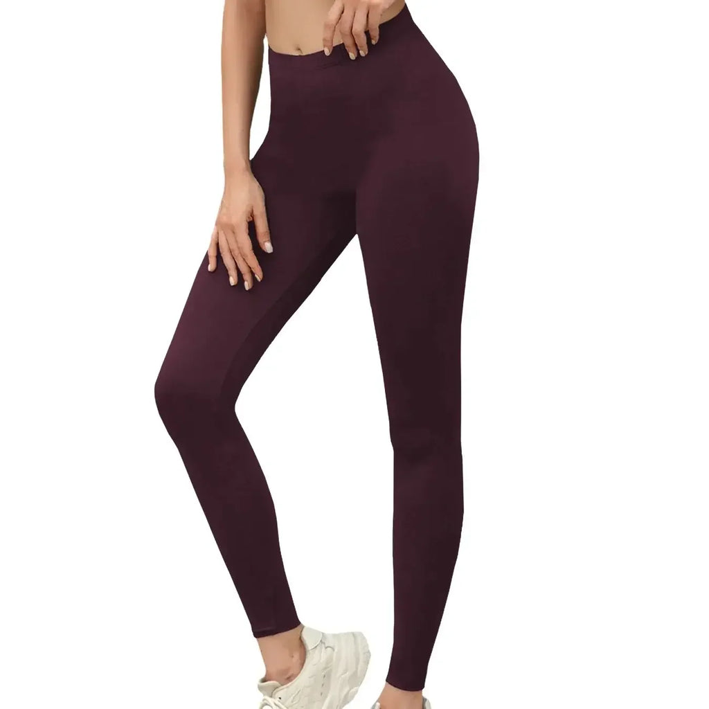 Women's Super Soft Leggings High Elasticity No See Through Workout Yoga Running Athletic Push Up Gym Long Fitness Leggings