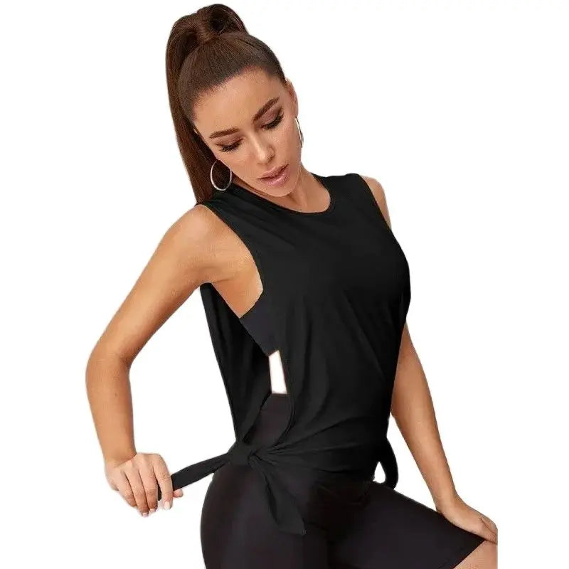 Women Gym Tops Sleeveless Yoga Tops Vest Sports Top Fitness Sport Shirt Gym Yoga Tops Female Yoga T-Shirts Loose Sport Shirts Secondary image
