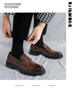 High Quality Dress Shoes Man Comfortable Business Social Leather Shoes For Man Casual Men's Italian Formal Shoes Man Loafers