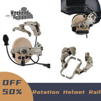 WADSN Tactical Fast Rotation Helmet Rail Mount Adapter Headset Bracket For Comtact Sordin Headphone Fit Wendy ARC Rail Base
