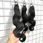 NABI Pre-Separated Crochet Human Hair Bundle Miracle Knots Braiding 14-18inch Water Wave Curly 100% Human Hair for Women