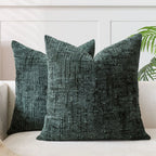 1Pcs Boho Soft Chenille Textured Home Decor Throw Pillow Covers 18x18in Farmhouse Cushion Covers for Spring Summer Fall Winter