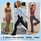Women's clothing elegant temperament high waist bell bottoms, fashion sports style, breathable materials, bodybuilders must
