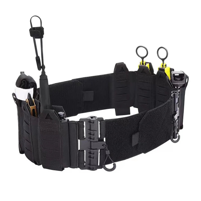 YAKEDA Tactical Vest 6094 Fast Detachable Light Laser Cut Outdoor Hunting Black Gear Carry Vest of High Quality