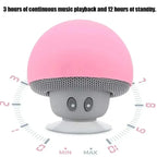 XIKCU Mini Mushroom Bluetooth Speaker Creative Mini Suction Cup Portable Smart Speaker for Phones Cross-border Cartoon Gift