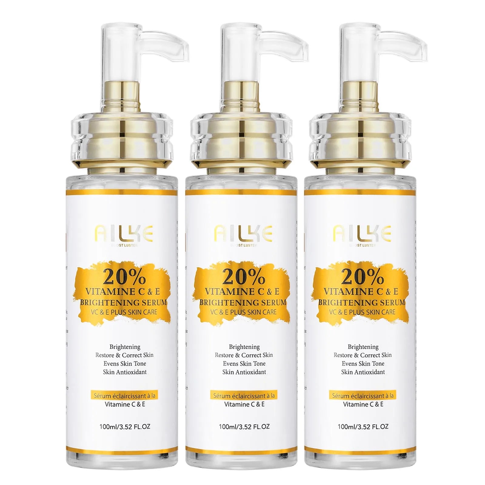 AILKE Vitamin C Whitening Serum, Remove Dark Spots, Moisturizing, Anti-Aging & Wrinkle, Beauty Skin Care Cosmetics Main image