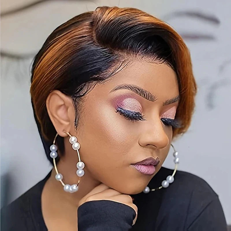 HAIRJOY Synthetic Hair Short Straight Wig for African American Women Main image
