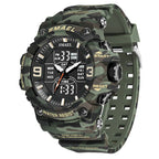 Military Watches Men Sport  Watch Waterproof Alarm Clock Dual Time Wristwatches Digital 8049B Army Watches Military