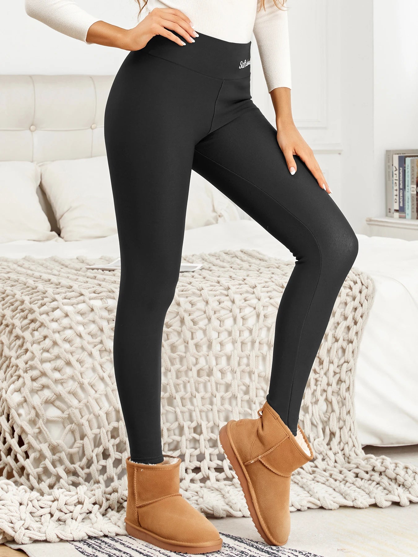 High Waist Winter Leggings – Thick Velvet Warm Pants