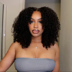 NEW 10A 6x5 Glueless Lace Human Hair Wigs Ready To Wear And Go Short Curly Ombre Highlights Brown Blonde Ginger 99J Colored Wigs