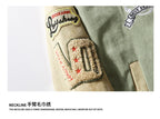 Hip Hop Men's Suede Embroidered Varsity Jacket Color Block Letter Graphic Long Sleeve Baseball Jacket Bomber Coat