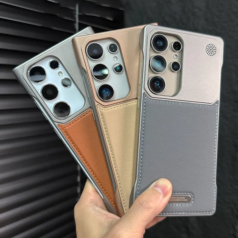 Luxury Leather Frameless Aromatherapy Case for Samsung Galaxy S25 S24 S23 Plus Ultra For Magsafe Magnetic Hybrid Shockproof Capa Secondary image