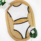 Woman Swimwear 2026 High Waist Bikinis Shorts Women's Swimsuit Luxury Ribbed Two-piece Bathing Suits Summer Bikini Set Swim Suit
