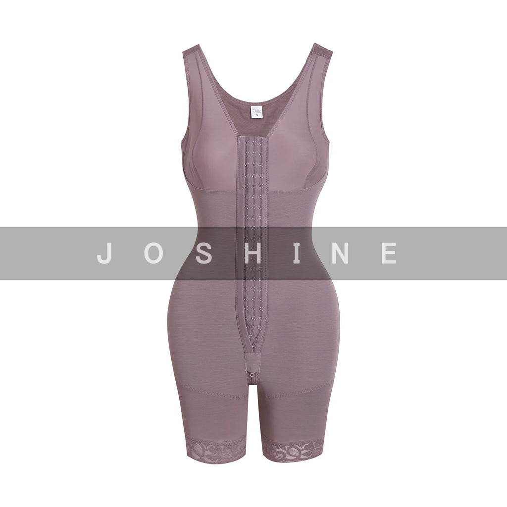 Full Body Shaper High Compression Shapewear Girdle With Brooches Bust For Postpartum Slimming Sheath Belly Fajas Colombianas