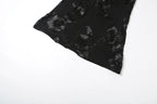 Nibber Elegant Flower Embroidery Maxi Dress Women Low-Neck Cross Bandage Backless Summer Street Trend Skinny Holiday Vestidos