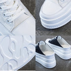 8CM Women Summer Shoes Slippers Platform Wedge Heel Beach Shoes Female Slides Mules Shoes Sneakers Fashion Canvas Women Footwear