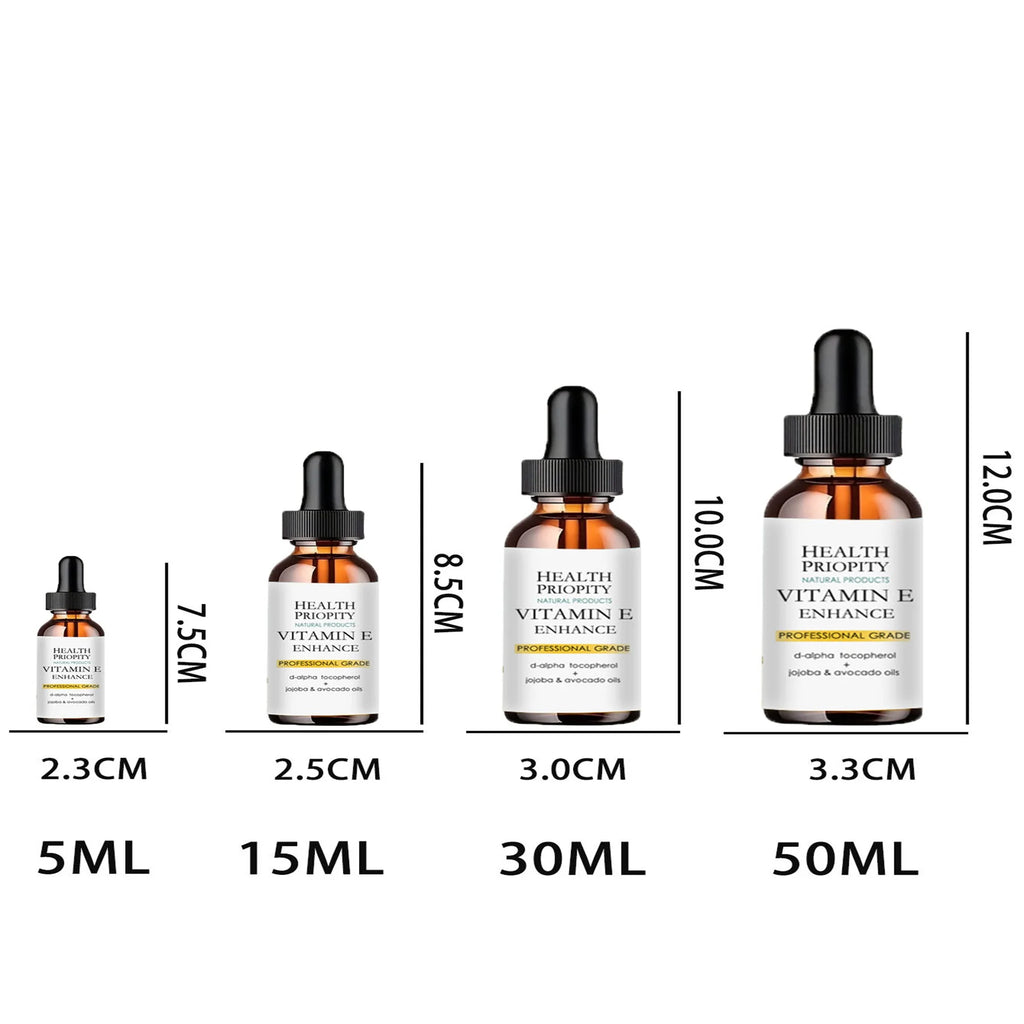 Vitamin E skin oil 100% natural facial essence moisturizes and tightens skin, reduces fine lines and spots, brightens skin tone