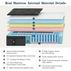 Extra Firm King Mattress，14 inch Gel Memroy Foam Hybrid Mattress for Extra Lumbar & Hip Support - Foam Encased, Customized